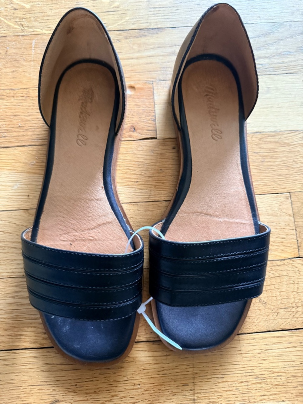Madewell Black D'Orsay Open-Toe Flats
